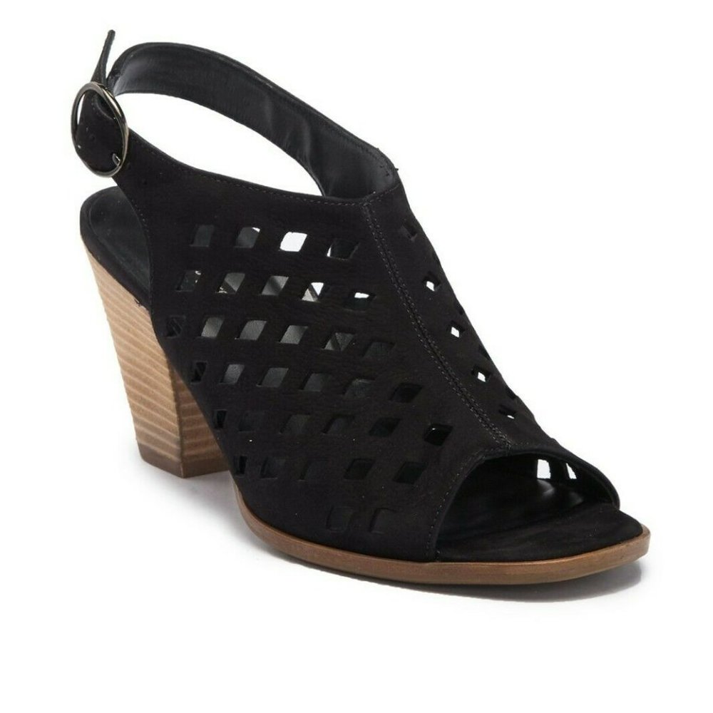 PAUL GREEN Diamond Perforated Sandal Bootie SHOES Cayanne BLACK 10 (PG3)